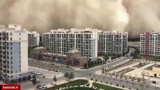طوفان شن سهمگین در شمال غرب چین