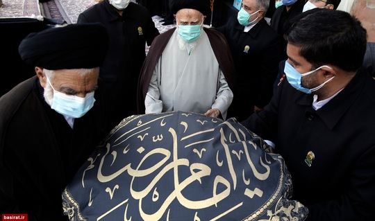 مراسم اذن عزای اباعبدالله الحسین(ع) در حرم مطهر رضوی