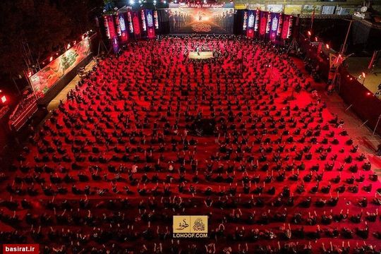 مراسم عزاداری شب سوم محرم در هیئت ریحانه الحسین(ع)