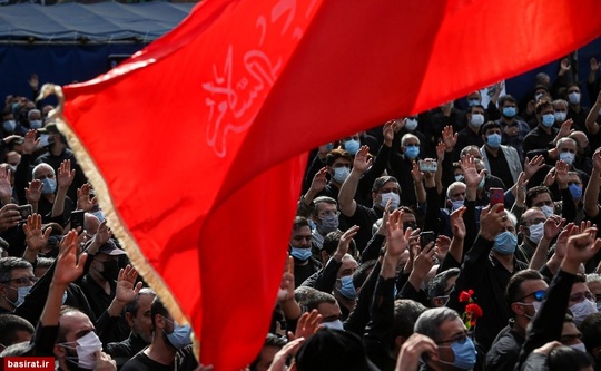 مراسم وداع و تشییع پیکر شهید مدافع حرم سردار حاج «رضا فرزانه» در شهرک شهید محلاتی تهران