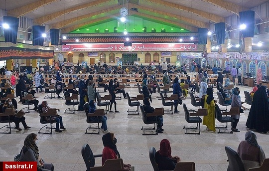 واکسیناسیون شبانه روزی در حسینیه عاشقان ثارالله- شیراز 