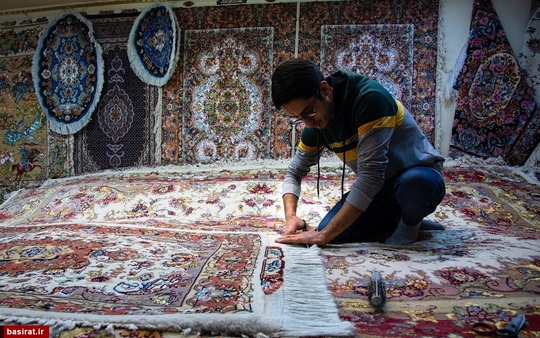 پرداخت و روفه گری فرش در تبریز