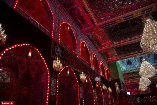 سیاه پوش شدن حرم حضرت عباس علیه السلام در ایام فاطمیه