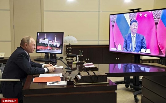 گفتگوی ولادیمیر پوتین با شی جین پینگ از طریق ویدئو کنفرانس-مسکو