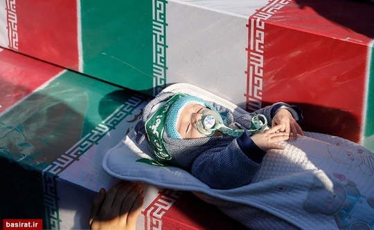 مراسم تشییع پیکر پاک ۱۵۰ شهید دفاع مقدس در سالروز شهادت حضرت فاطمه زهرا (س) - دانشگاه تهران