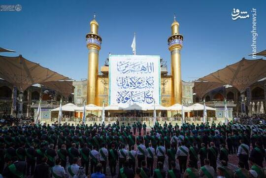 مراسم جشن خادمان حرم علوی در عید غدیر