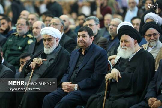 مراسم چهلمین روز شهادت شهدای خدمت.