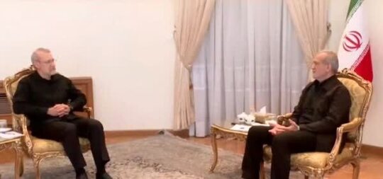 دیدار علی لاریجانی و مسعود پزشکیان