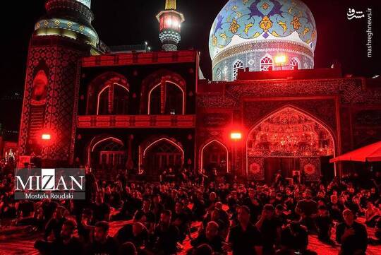 عزاداری شب هشتم ماه محرم در امامزاده صالح (ع)