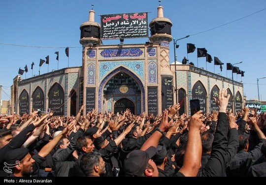 اجتماع عزاداران حسینی در روز تاسوعا - اردبیل
