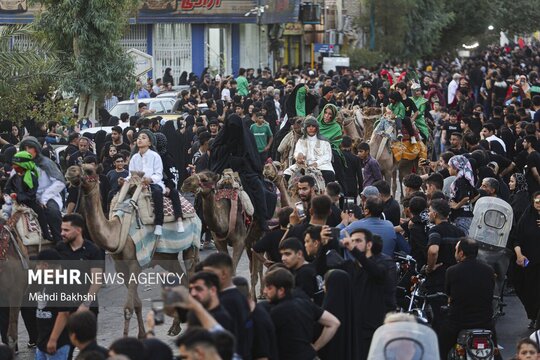کاروان نمادین اسرای کربلا در قم