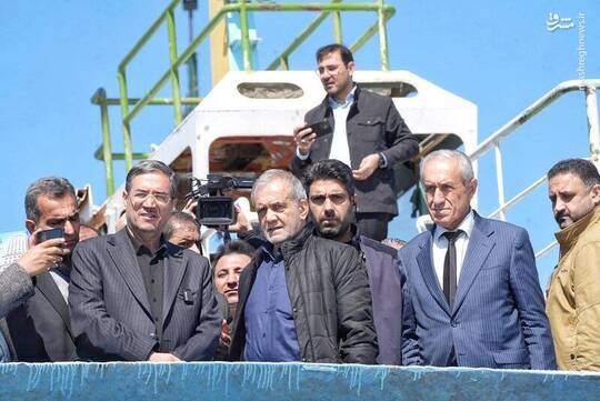 بازدید سرزده پزشکیان از دریاچه ارومیه