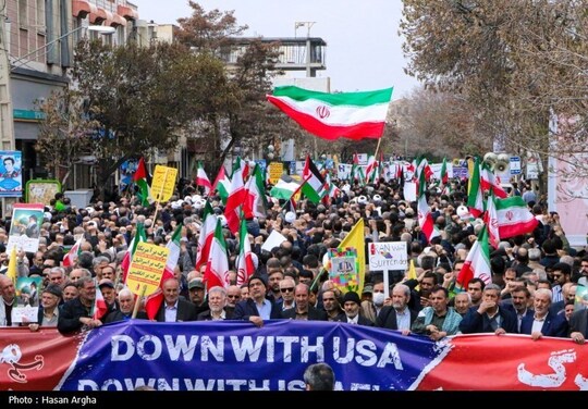 راهپیمایی روز قدس در زنجان