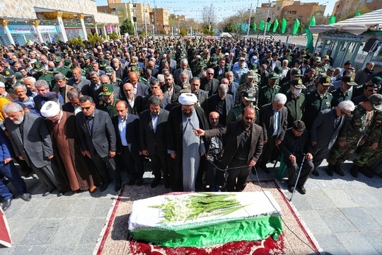 تشییع پیکر امیر سرتیپ جوادی در همدان
