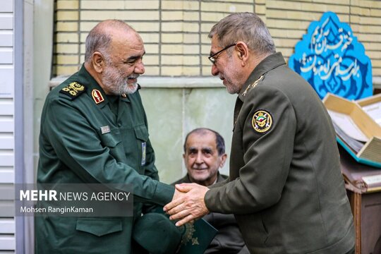 سردار سرلشکر پاسدار حسین سلامی فرمانده سپاه پاسداران انقلاب اسلامی در مراسم بیست و ششمین سالگرد شهادت «علی صیاد شیرازی»