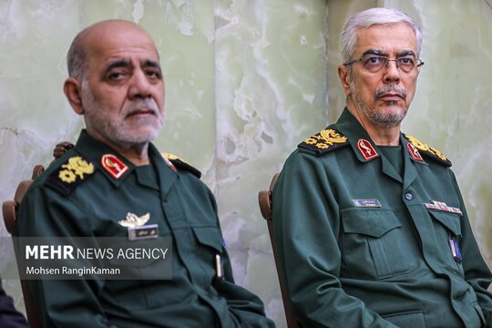 سردار سرلشکر پاسدار محمد باقری رئیس ستاد کل نیروهای مسلح در مراسم بیست و ششمین سالگرد شهادت «علی صیاد شیرازی»