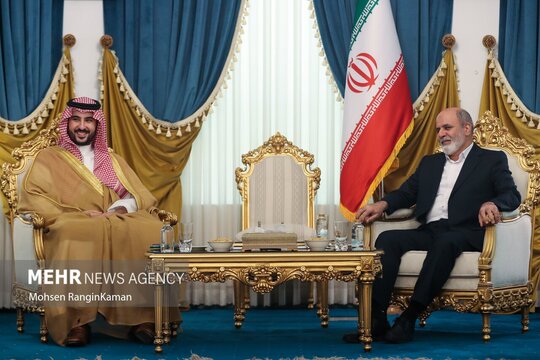 خالد بن سلمان بن عبدالعزیز وزیر دفاع عربستان ظهر امروز پنجشنبه ۲۸ فروردین با علی‌اکبر احمدیان دبیر شورای عالی امنیت دیدار و گفتگو کرد.