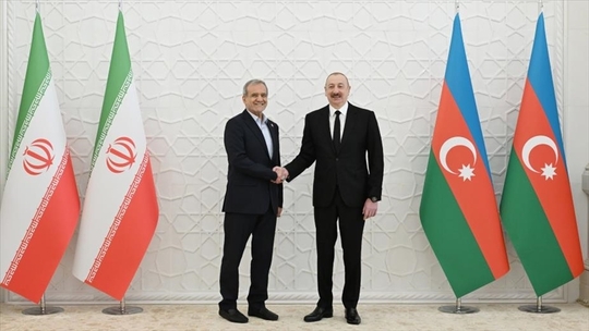 استقبال رسمی علی‌اف از پزشکیان