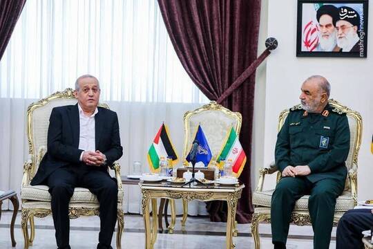 دیدار معاون دبیرکل جبهه مردمی برای آزادی فلسطین با سردار سلامی