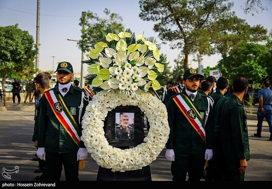 تشییع پیکر سردار شهید امیر علی حاجی زاده