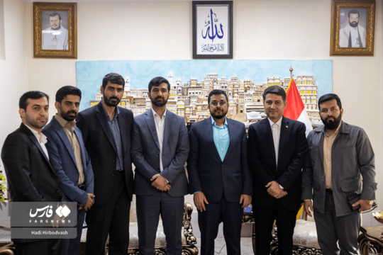 حضور معاون بین الملل بسیج و رئیس سازمان بسیج رسانه در سفارت یمن