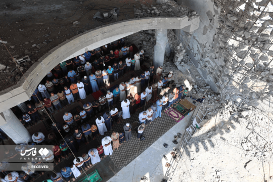 اولین نمازجمعه غزه پس‌از آتش‌بس