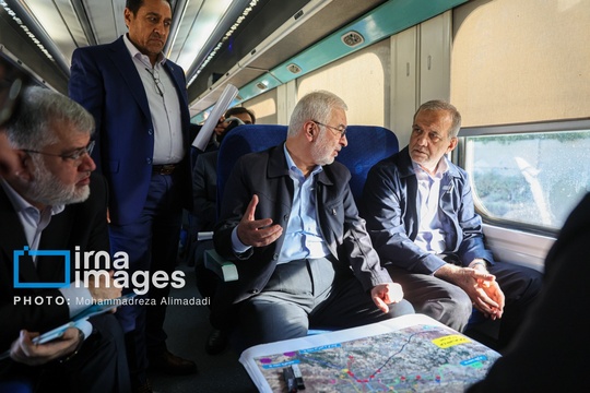 بازدید رئیس‌جمهور از خطوط راه آهن حومه‌ای استان تهران