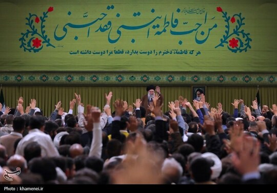 مراسم جشن میلاد حضرت زهرا سلام‌الله‌علیها با حضور رهبر معظم انقلاب