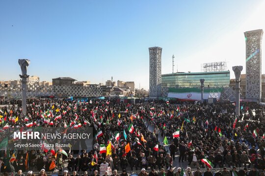 مراسم یوم‌الله «۹ دی» در میدان آئینی امام حسین (علیه السلام) تهران