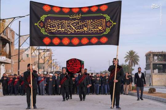 مراسم تشییع نمادین حضرت زینب(س) در سامرا