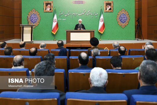 سخنرانی غلامحسین محسنی اژه‌ای، رئیس قوه قضائیه در نشست دیدار با اقشار مختلف مردم البرز