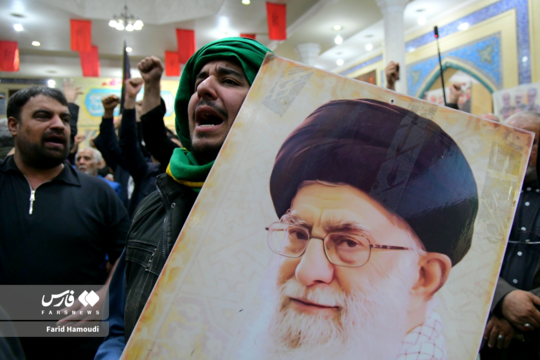اجتماع مردم آبادان در پی شهادت آیت‌الله العظمی خامنه‌ای