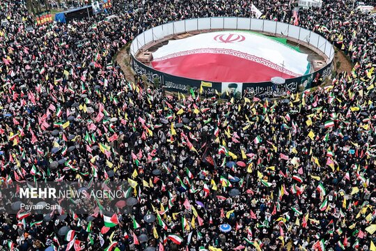 راهپیمایی روز جهانی قدس در تهران .