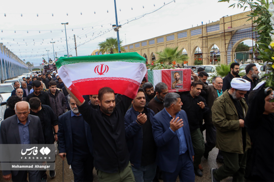 تشییع پیکر مدافع وطن شهید سعید زنگنه