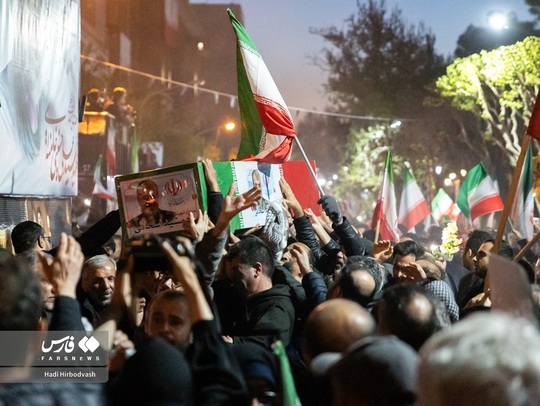 تشییع پیکر مطهر شهید سردار تنگسیری، شهید اسحاقی و دوازده تن از شهدای سرافراز امنیت و اقتدار کشور با حضور مردم تهران