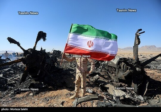 دنبال اقدامات مذبوحانه دشمن امریکایی و ورود پرنده‌های دشمن به مرکز کشور، طی عملیات مشترک نیروی هوافضا، زمینی، یگان‌های مردمی و بسیج و فراجا و ارتش، امریکا بار دیگر شکست مفتضحانه ای همچون عملیات طبس متحمل شد.
