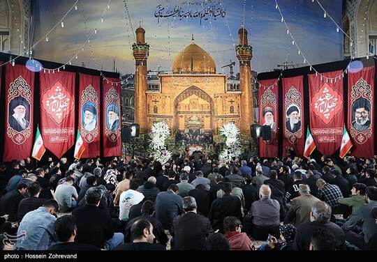 تلاوت قرآن احمد ابوالقاسمی در مراسم چهلمین روز شـــهادت رهبر انقلاب در مهدیه تهران