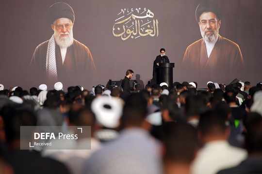 گردهمایی هم الغالبون در ذی‌قار ناصریه با سخنرانی سید هاشم الحیدری دبیرکل جنبش عهدالله عراق برگزار شد.