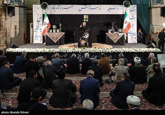 مراسم گرامیداشت «سردار رسانه و راوی جبهه مقاومت»، شهید علی‌محمد نائینی، سخنگو و معاون روابط عمومی سپاه پاسداران انقلاب اسلامی، با حضور پرشور مردم قدرشناس و مسئولان در مسجد حضرت امام صادق(ع) میدان فلسطین تهران برگزار ش