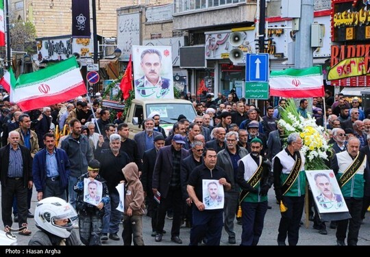 تشییع پیکر مطهر شهید محرمعلی خالقی - زنجان