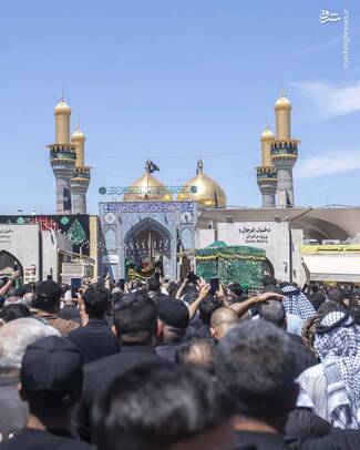 تشییع نمادین جوان ترین امام در کاظمین