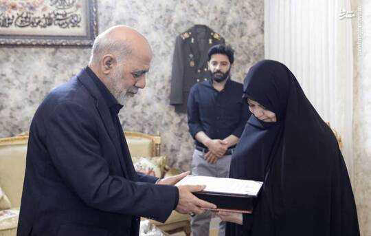 دیدار سرلشکر عبداللهی با خانواده شهید سپهبد موسوی