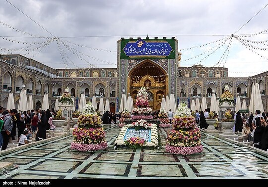 حرم مطهر رضوی در آستانه عید غدیر