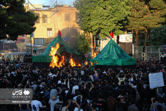 برگزاری مراسم خیمه‌سوزان در کرمانشاه