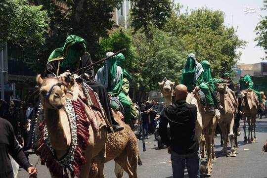 عزاداری دسته بنی اسد در خیابان ری تهران