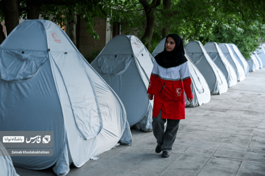 استقرار هلال احمر در بوستان ولایت تهران