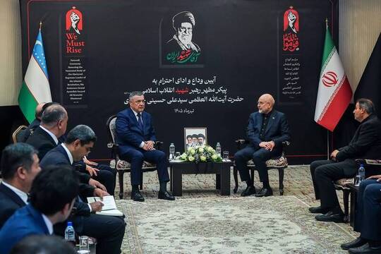 دیدار قالیباف با رئیس مجلس ازبکستان