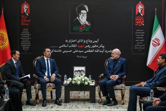 دیدار قالیباف با رئیس مجلس قرقیزستان