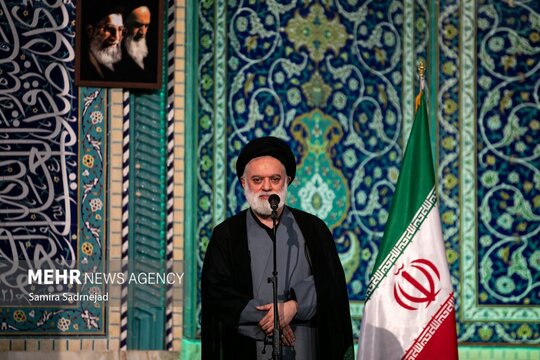 سخنرانی حجت الاسلام والمسلمین سید مصطفی حسینی خامنه‌ای فرزند ارشد رهبر شهید انقلاب در مراسم گرامیداشت شهید امام خامنه ای در تهران