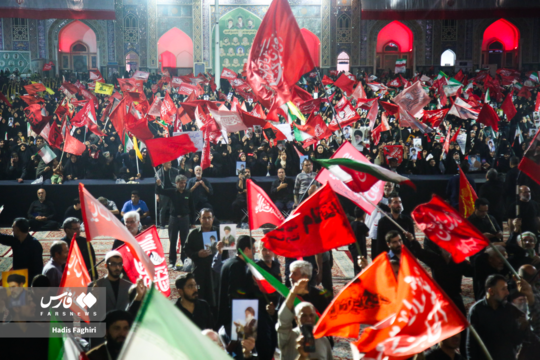 مراسم بزرگداشت هفتمین روز تدفین رهبر شهید انقلاب در حرم مطهر امام رضا علیه السلام برگزار شد.
